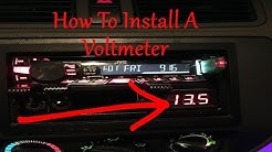 How To Install A Car Audio Voltmeter 