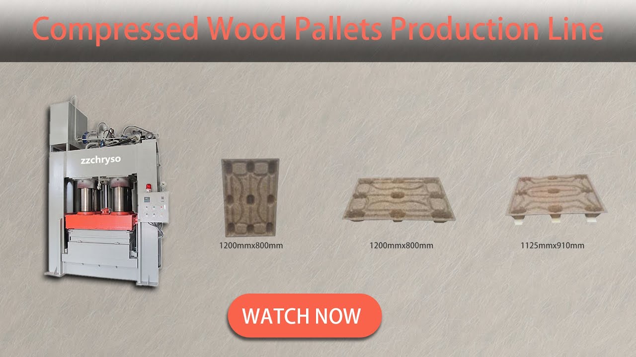 [ Fumigation-Free ] Hot Press Sawdust Mold Wood Pallet Making Machine