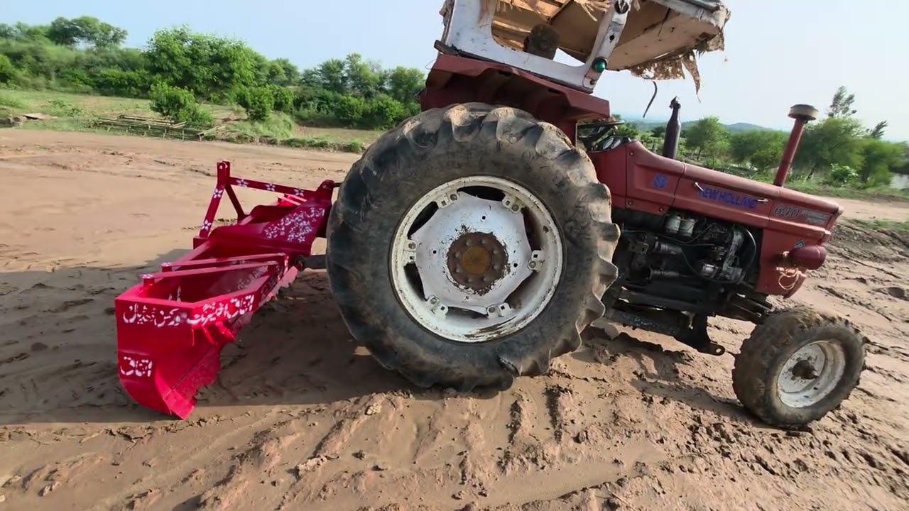 Inaugural Use of Tractor's Rear Blade -  Right Implements for the Job.