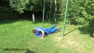 SINGLE LEG PUSHUPS ON TRX - HQ Strength Drill!