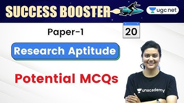 07:30 AM - JRF UGC NET Paper 1 | Research Aptitude by Aditi Sharma | Potential MCQs