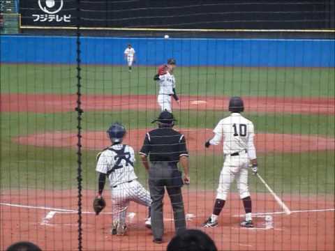 2016年9月25日　早稲田大学　石井一成選手【日本ハムドラフト2位】