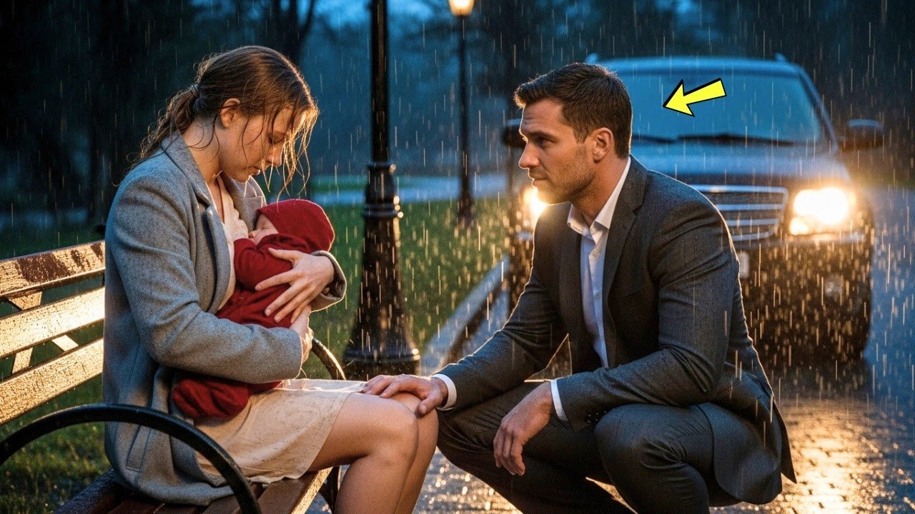 A cold CEO found a girl feeding her baby under the rain, Unaware she'd lost everything but hope…