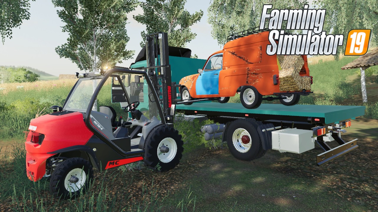 FS19 - TRANSPORTING an old ABANDONED CAR - NEW TRUCK MOD for Farming Simulator 2019 ROLEPLAY