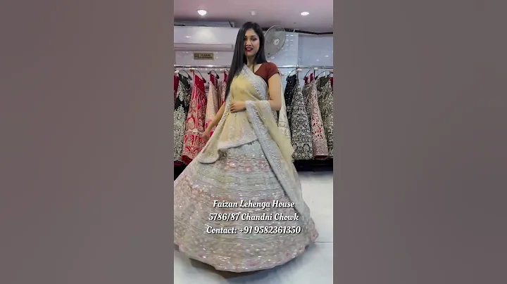 Designer Engagement Lehenga Choli😍Shopping in Chandni Chowk#shorts #ashortaday #wedding #lehenga