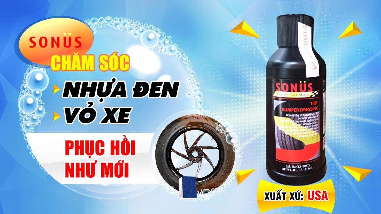 Giới thiệu dung dịch làm mới nhựa xe - Sonus tại... - youtube