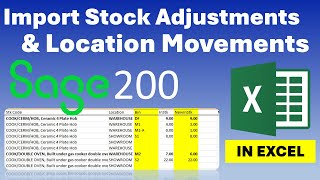 Sage 200 – Import Stock Adjustment