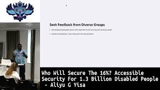 Who Will Secure The 16% Accessible Security For 1.3 Billion Disabled People - Aliyu G Yisa