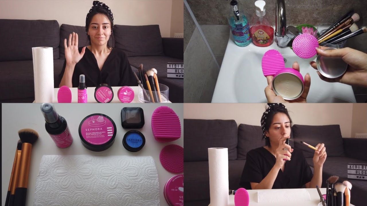 Makyaj Fırçalarımı nasıl temizliyorum? (3 Farklı Teknik- Sephora Ürünleri)