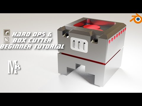 Blender 2.93 beginner tutorial for hard ops and box cutter |blender 2.93 |Time lapse