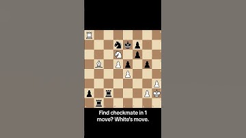 Find checkmate in 1 move? White