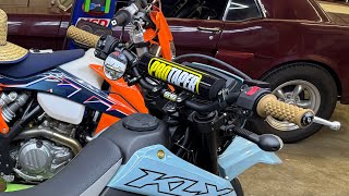 Klx300sm Protaper handlebar install