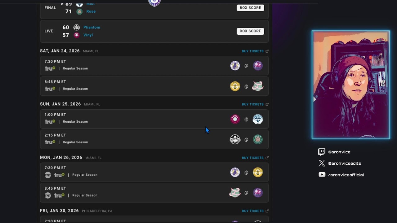 Unrivaled! Mist vs Rose, then Phantom vs Vinyl! Come watch live! Let's GO! 🔥