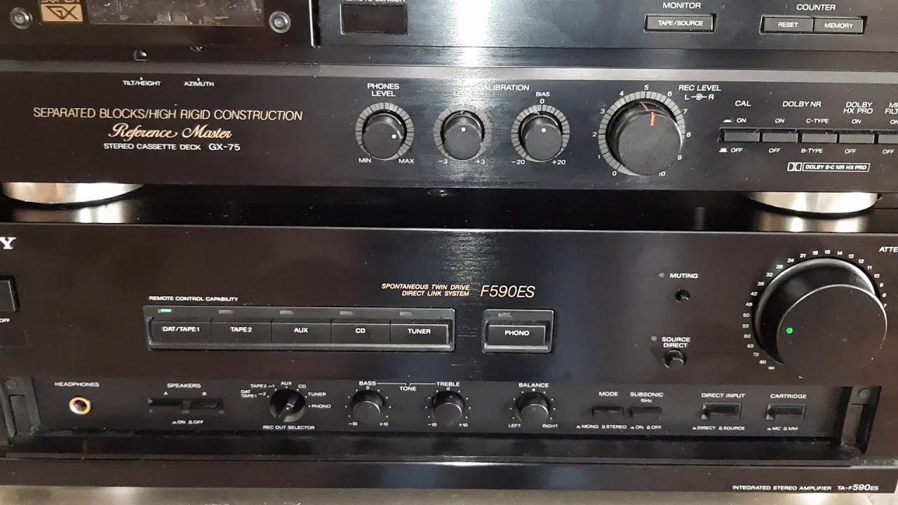 Усилитель Sony TA-F590ES. Проверяем резутаты ремонта на практике