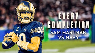 EVERY Completion from Sam Hartman s First Start with Notre Dame Football