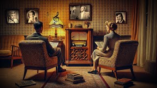 Romantic 1940s Evening in Chicago | Cozy Reading & Oldies in a Nostalgic, Vintage Atmosphere ASMR screenshot 5