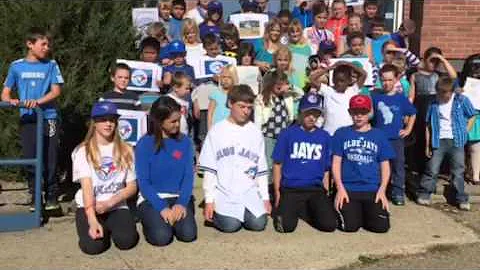 Elnora School Good Luck Message to Blue Jays