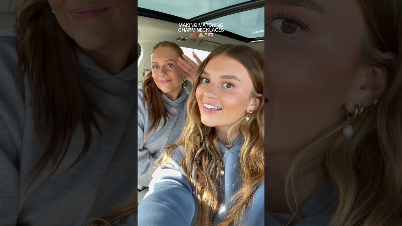 making matching charm necklaces🥰✨ this was SO FUN 100000/10 recommend!