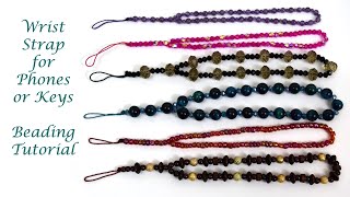Beaded Wrist Strap for Phones or Keys | Beading Tutorial