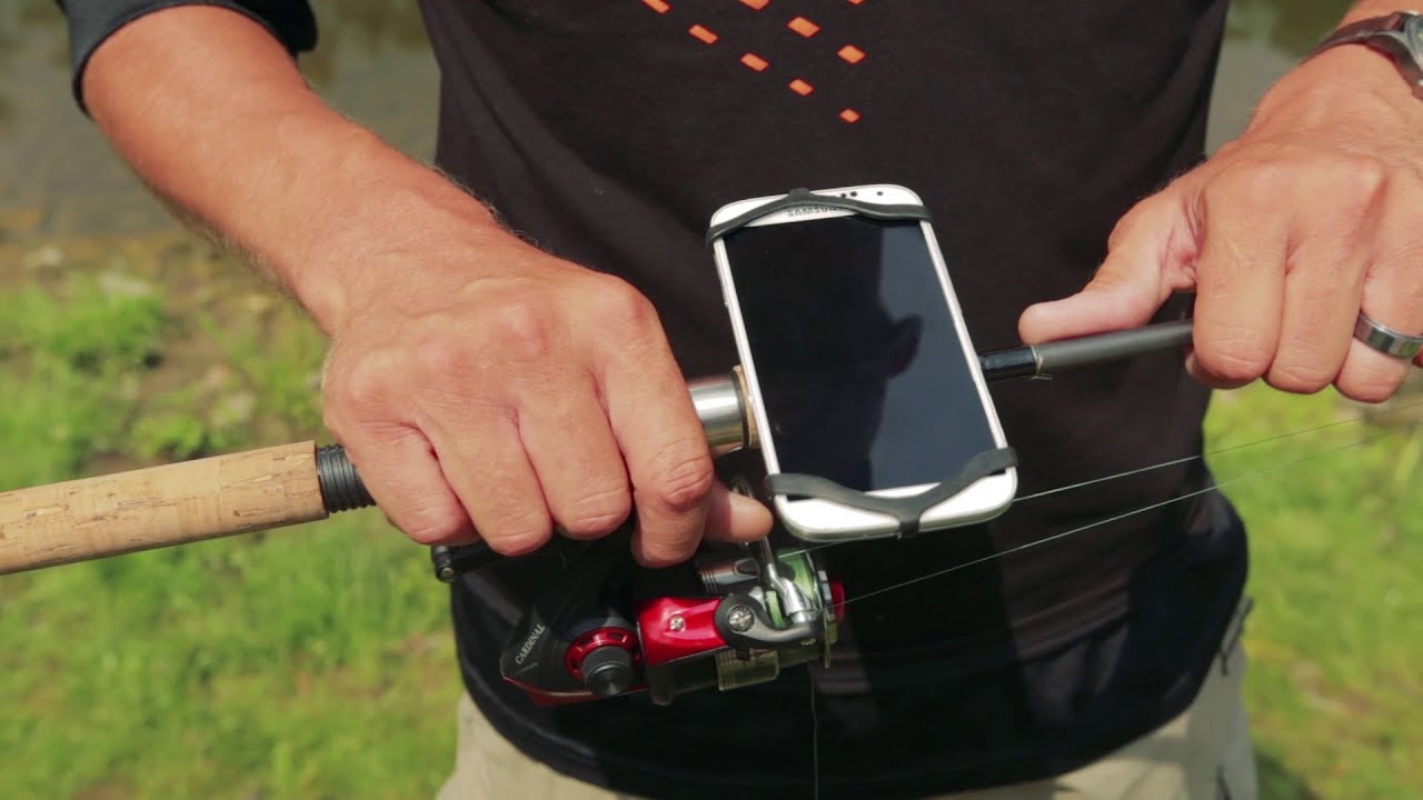 See Phone and Keep Hands Free While 695641939224 Kempa Deeper Smartphone Mount for Fishing Rod 