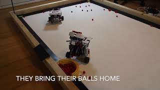 Mindstorms EV3 Swarm Robots Cooperating Version 2