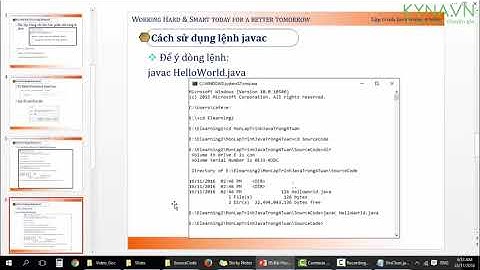 Bài 5 Cách chạy chương trình java bằng lệnh command line