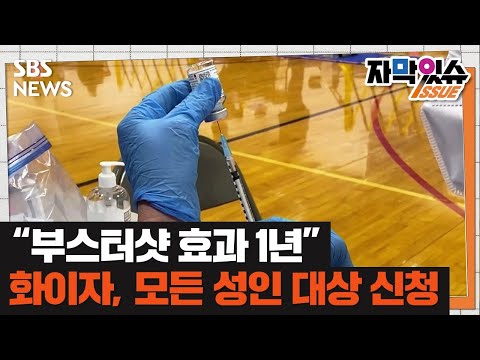 화이자 CEO &amp;quot;부스터샷 효력 1년 갈듯&amp;quot;…&amp;#39;모든 성인&amp;#39; 확대 신청 (자막있슈) / SBS
