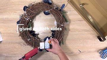 Adding Lights to a Wreath