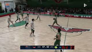 #LDA: Tapa de Lucas Silva genera el contraataque. Verdirrojo 76-77 Urupan