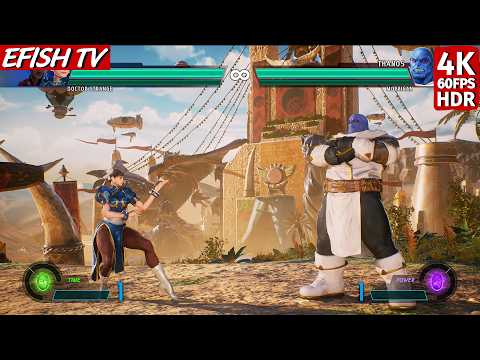 Chun-Li & Doctor Strange vs Thanos & Morrigan (Hardest AI) - Marvel vs Capcom: Infinite
