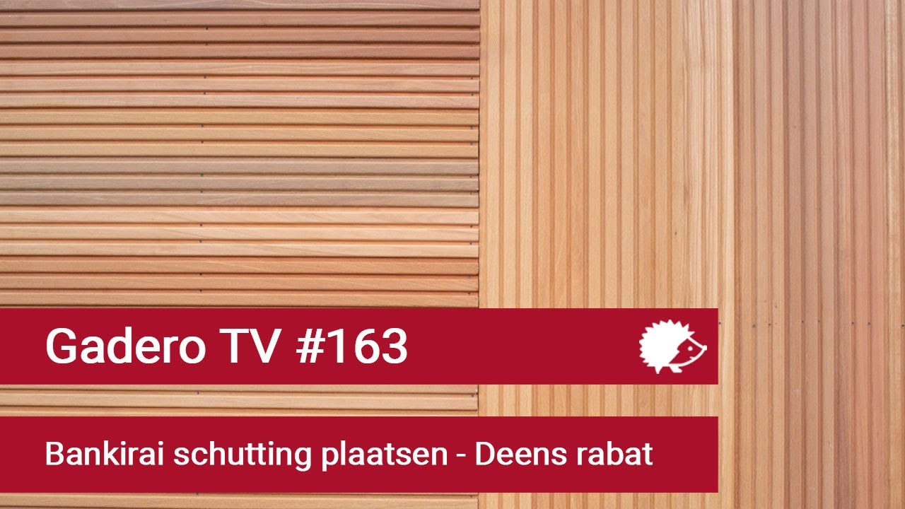 #163 Bankirai schutting plaatsen - Deens rabat