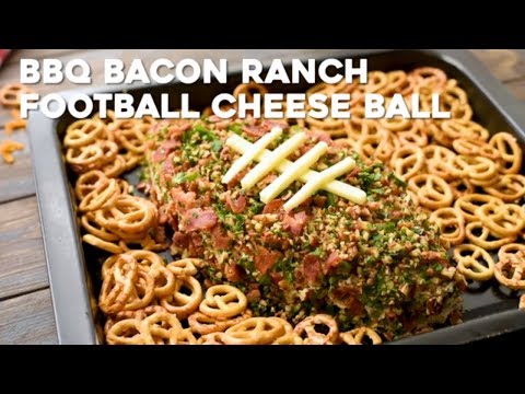 Football BBQ Bacon Ranch Cheese Ball