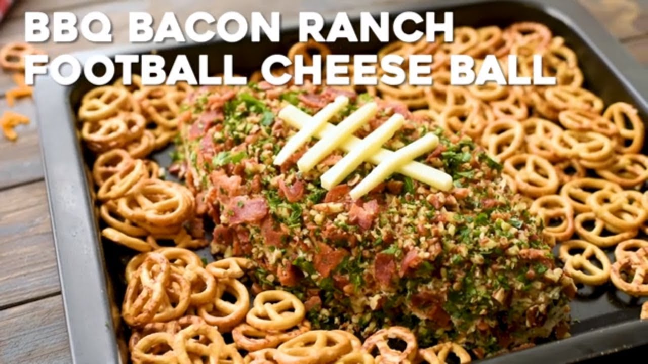 Football BBQ Bacon Ranch Cheese Ball YouTube