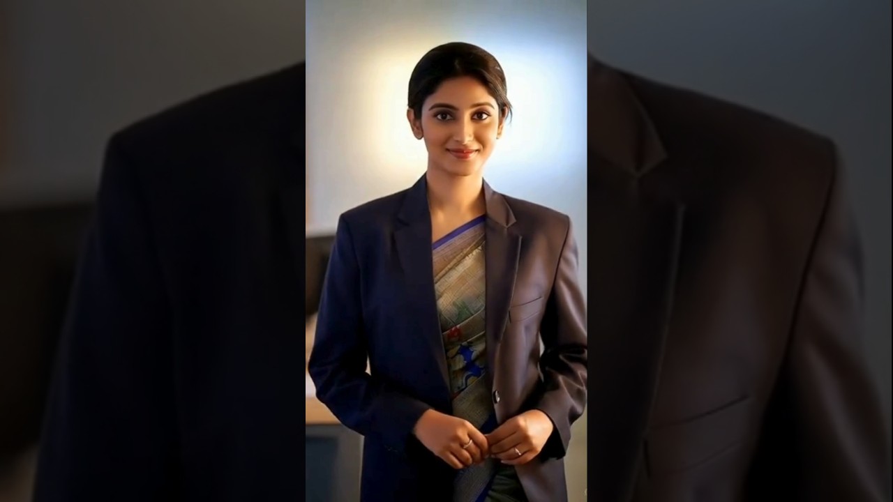 Saree with Blazer Style for Office 👩‍💼 Power Dressing Ideas 