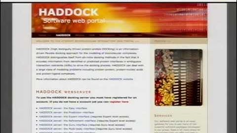 WeNMR lecture on information-driven docking with HADDOCK by Prof. Alexandre Bonvin