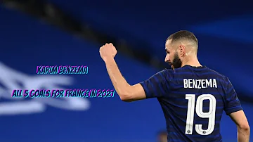 Karim Benzema | ALL 5 GOALS FOR FRANCE IN 2021