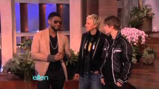 Usher Surprises Justin Bieber  And The Entire Audience
