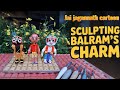 How to make god balram of jay jagannath cartoon🥰 | मिट्टी से जय जगन्नाथ का बलराम कार्टून कैसे बनाएं