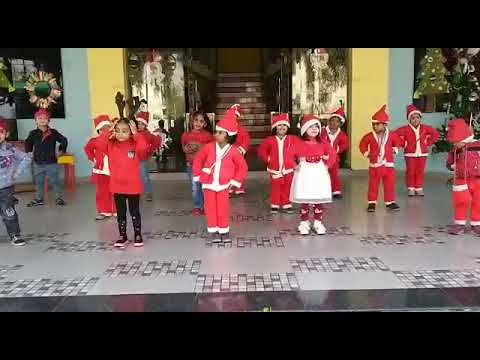 Christmas dance in kidzee school (vandya my sister at school) - YouTube