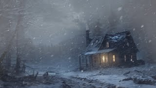 Whispers of Winter and Mystical Snowfall | White Noise &amp; Natural Sounds | Howling Wind Blizzard