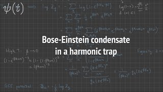 Bose Einstein condensation - harmonic trap