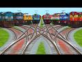 ⚠️Eights Higher Graphics Trains Run On Bumpy Railroad | laying tracks | Railroad electrification