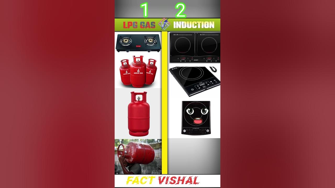 Lpg gas vs Induction ll shorts ll CrazyXYZ MRINDIANHACKER YouTube