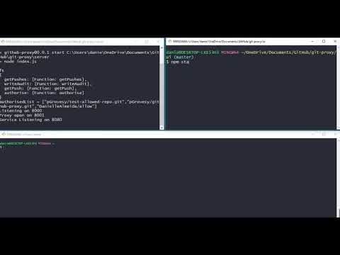 Inicializando o Git Proxy