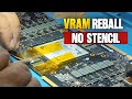 How to reboling vram | gpu blur display problem fix | how to replace vram in gpu |