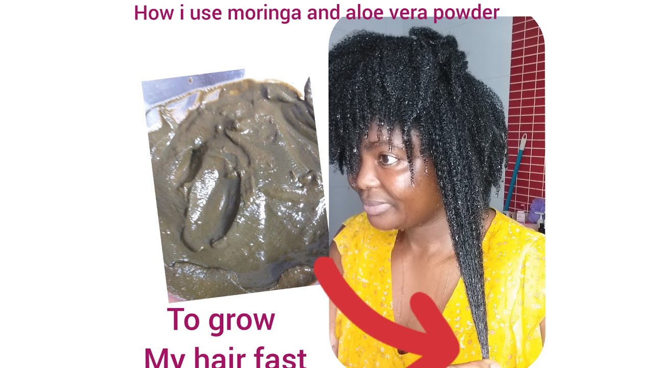 Moringa and aloe vera powder for fast hair growth YouTube
