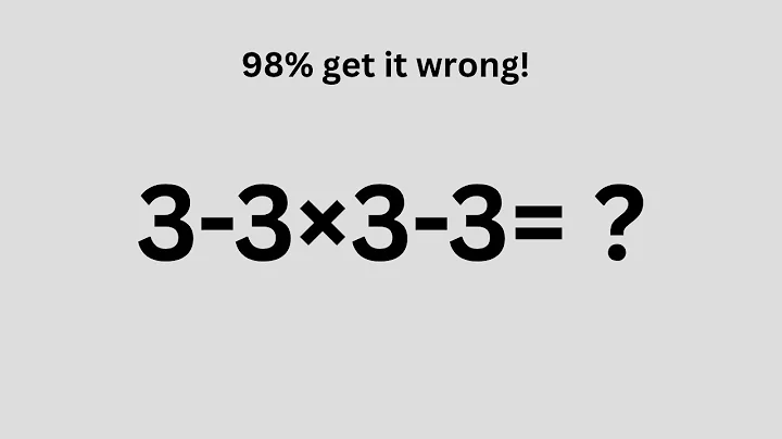 MOST PEOPLE GET THIS SIMPLE MATH QUESTION WRONG!