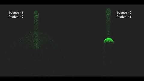 Nuke node value study : Particle Bounce and Friction