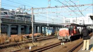7092レ　ＤＤ51型ディーゼル機関車枇杷島駅通過