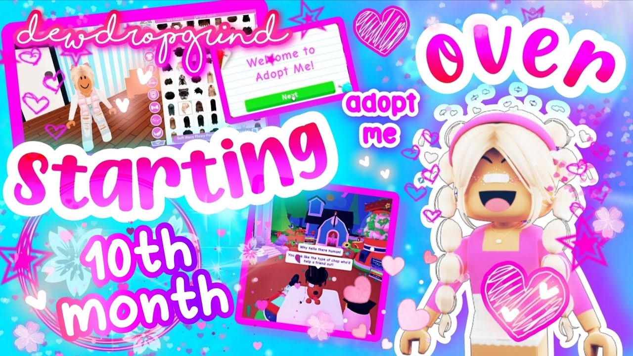🌸 STARTING OVER 🌸 in Adopt Me! 10th FULL MONTH! #adoptme